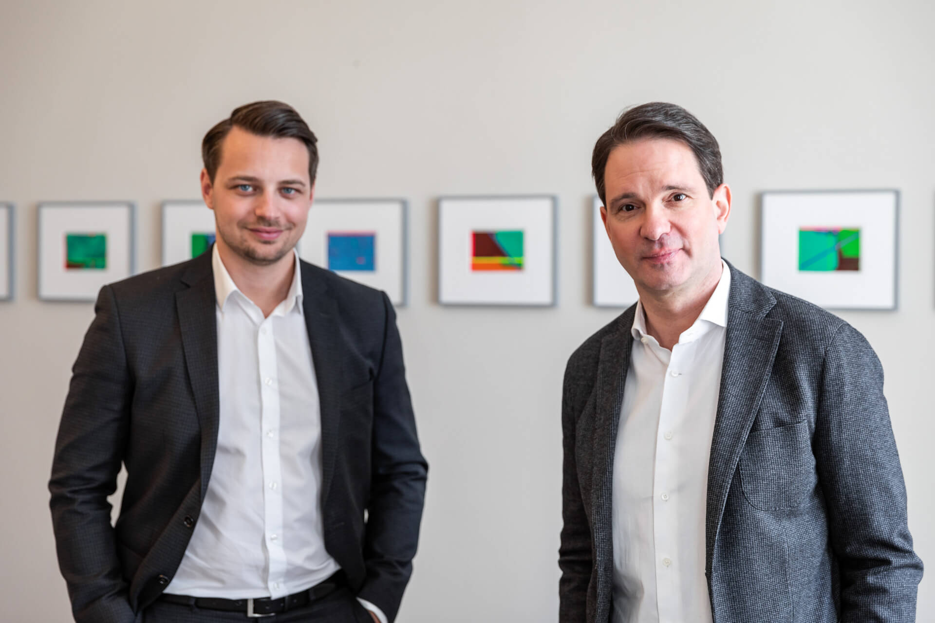 Arnold Immobilien Businessfotos Wien - Unternehmensgründer mit Abteilungsleiter